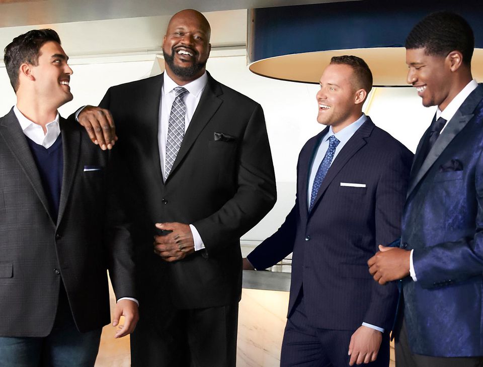 Model Search Wraps For Shaq s New JCP Men s Line