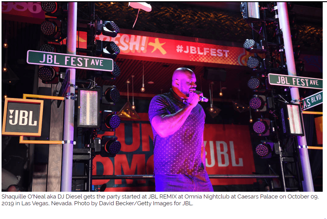 Shaq Talks Music, Lillard at Vegas Show