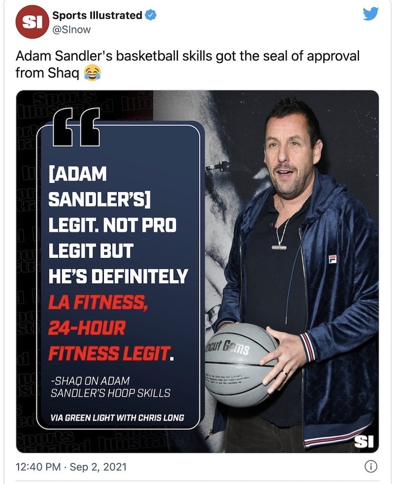 Adam Sandler...Hoops Star?