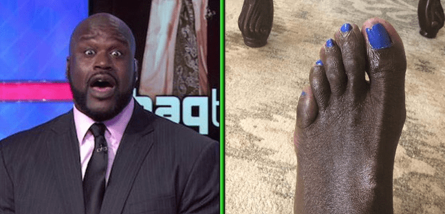 Shaq Drops $1K for Pedicures